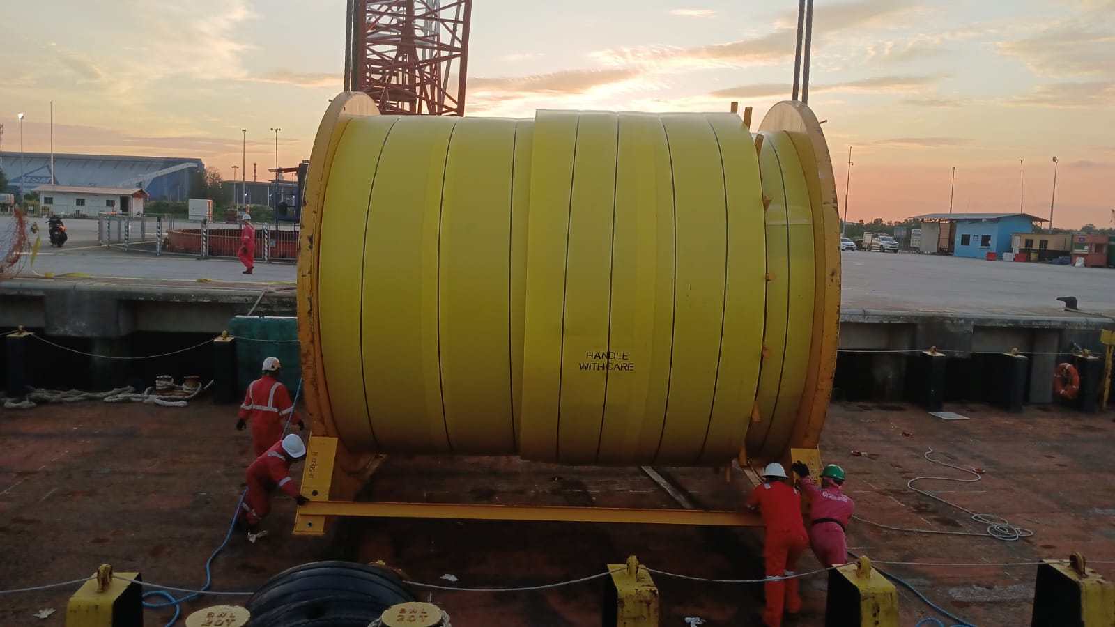 Successful Shipment of 225 MT Reel to Offshore Supply Base in Singapore